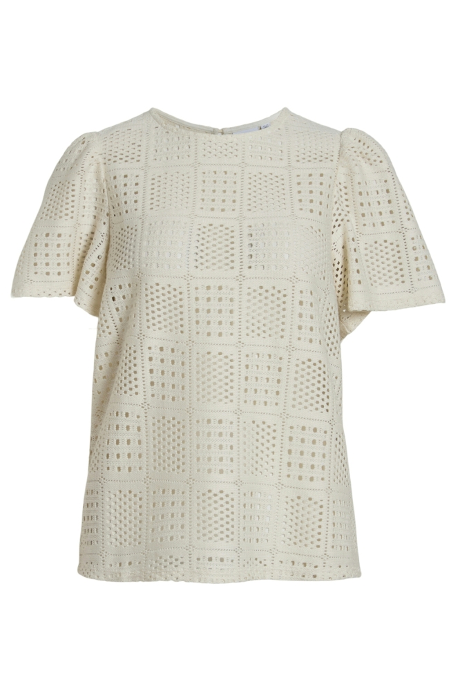 VINOVIRA O-NECK S/S TOP 14106577 Birch
